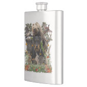 Jagdanger, German Hunting Terrier Tapestry Poste Flacon (Links)