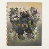 Jagdanger, German Hunting Terrier Tapestry Poste Planner (Voorkant)