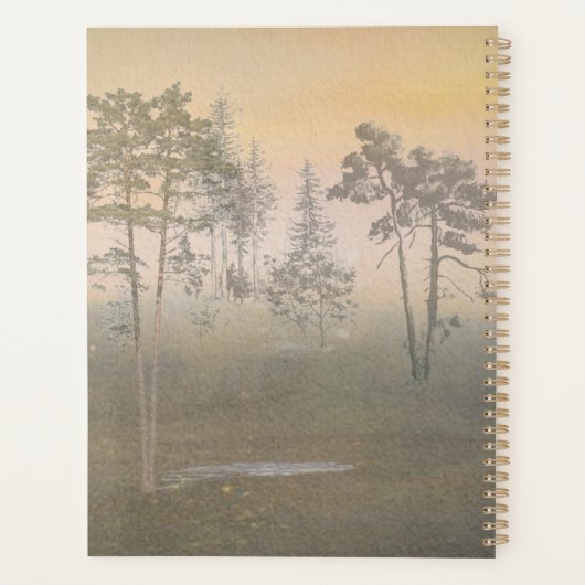 Jagdanger, German Hunting Terrier Tapestry Poste Planner (Achterkant)