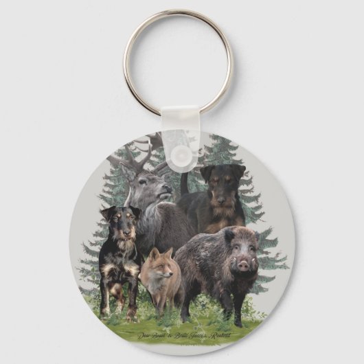 Jagdanger Sticker Button Sleutelhanger (Voorkant)