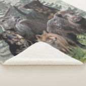 Jagdanger Sticker Outdoor Pillow Fleece Blanket Sherpa Deken (3/4)