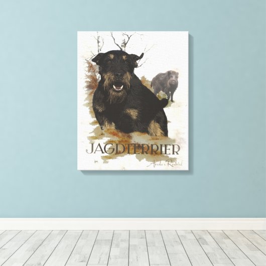 Jagdanger T-Shirt Coffee Mok Keramisch sieraad Canvas Afdruk (Insitu (Houten vloer))