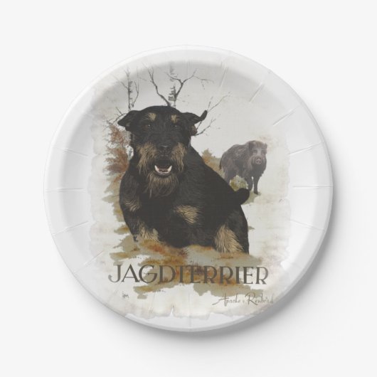 Jagdanger T-Shirt Coffee Mok Keramisch sieraad Papieren Bordje (Voorkant)