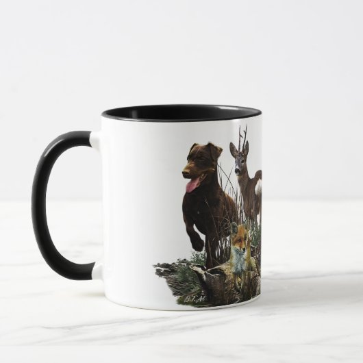 Jagdanger - veelzijdige jachthond mok (Links)
