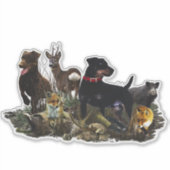 Jagdanger - veelzijdige jachthondensticker sticker (Voorkant)