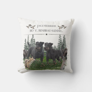 Jagddooder Bo tegen Renbrad Kennel. HP Laptop Skin Buitenkussen