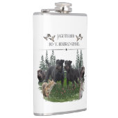 Jagddooder Bo tegen Renbrad Kennel. HP Laptop Skin Heupfles (Rechts)