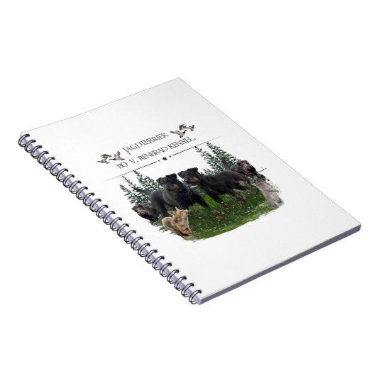 Jagddooder Bo tegen Renbrad Kennel. HP Laptop Skin Notitieboek (Rechterzijde)