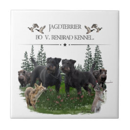 Jagddooder Bo tegen Renbrad Kennel. HP Laptop Skin Tegeltje