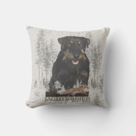 Jagddooder Dakota tegen Renbrad Faux Canvas Print  Buitenkussen