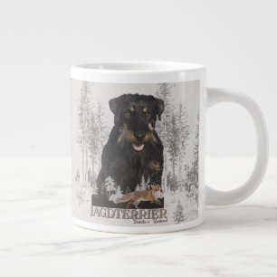 Jagddooder Dakota tegen Renbrad Faux Canvas Print  Grote Koffiekop