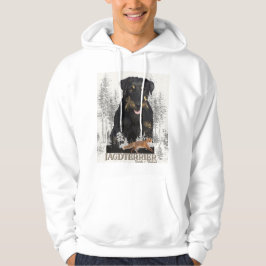 Jagddooder Dakota tegen Renbrad Faux Canvas Print  Hoodie