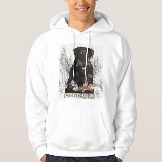 Jagddooder Dakota tegen Renbrad Faux Canvas Print  Hoodie (Voorkant)