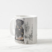 Jagddooder Dakota tegen Renbrad Faux Canvas Print  Koffiemok (Voorkant links)