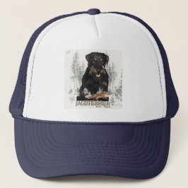 Jagddooder Dakota tegen Renbrad Faux Canvas Print  Trucker Pet