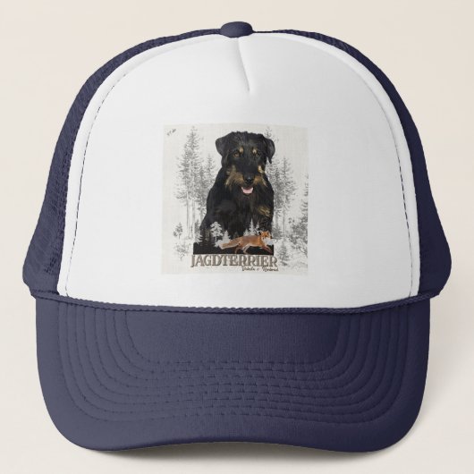 Jagddooder Dakota tegen Renbrad Faux Canvas Print  Trucker Pet (Voorkant)