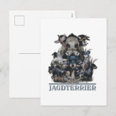 Jagddooder Feestdagenkaart (Voorkant / Achterkant)