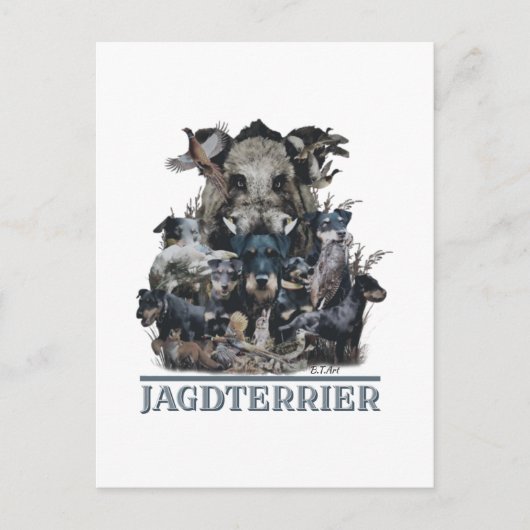 Jagddooder Feestdagenkaart (Voorkant)
