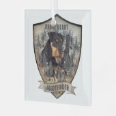 Jagddooder Glas Ornament (Voorkant links)