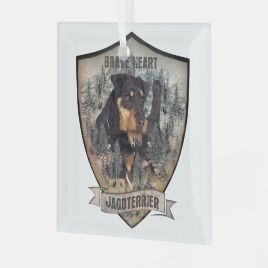 Jagddooder Glas Ornament (Voorkant links)