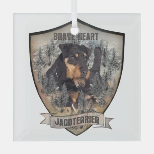 Jagddooder Glas Ornament (Voorkant)