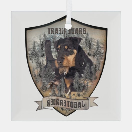 Jagddooder Glas Ornament (Achterkant)