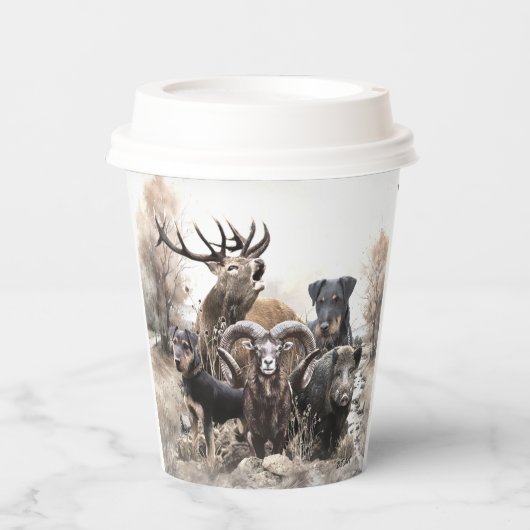 Jagddooder Papieren Bekers (Voorkant)