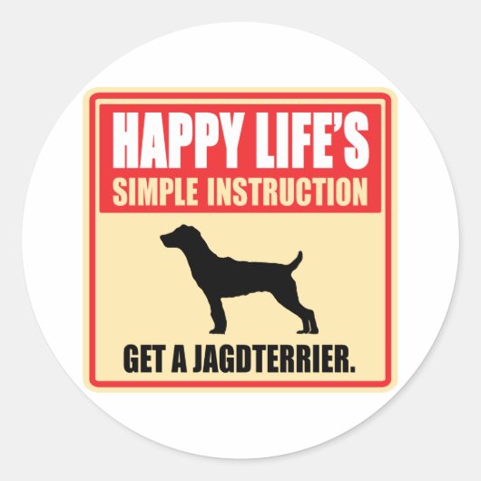 Jagddooder Ronde Sticker (Voorkant)