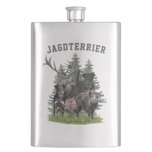 Jagddooder Sticker Button Sleutelhanger Koffee Mok Flacon (Voorkant)