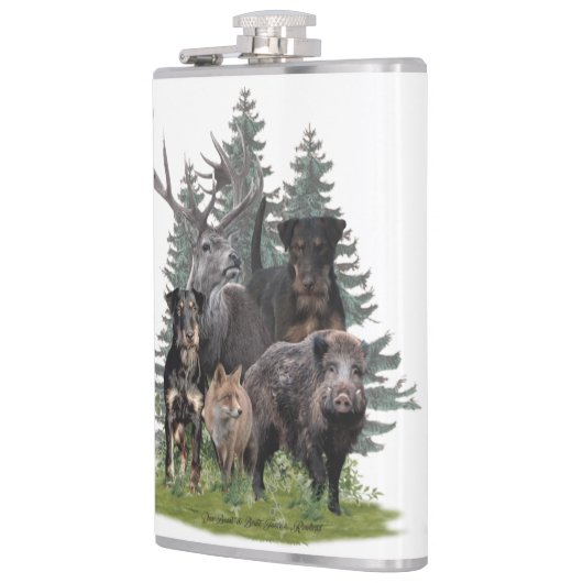 Jagddooder Sticker Button Sleutelhanger Koffie Mok Heupfles (Links)