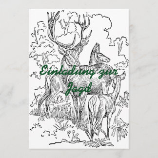 Jagdeinladung 1 kaart