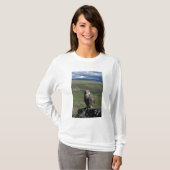 jagdfalcon, Falco rusticolus, juveniel T-shirt (Voorkant volledig)