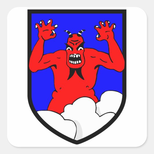 Jagdgeschwader 1 (JG 1) Oesau Stab I Gruppe I Vierkante Sticker (Voorkant)