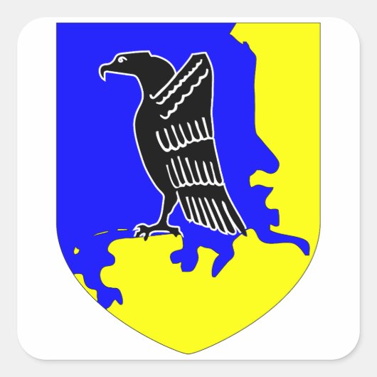 Jagdgeschwader 1 (JG 1) Oesau Stab I Insignia Vierkante Sticker (Voorkant)