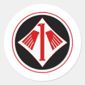 Jagdgeschwader 1 Richthofen Ronde Sticker (Voorkant)