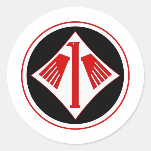 Jagdgeschwader 1 Richthofen Ronde Sticker (Voorkant)