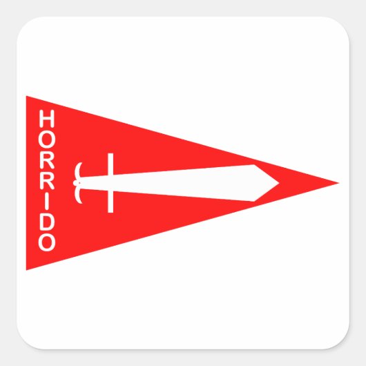 Jagdgeschwader 2 (3./JG 2) Richtofen Staffel 3 Vierkante Sticker (Voorkant)