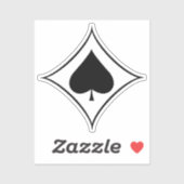 Jagdgeschwader 53 (JG 53) Pik As Insignia Sticker (Vel)