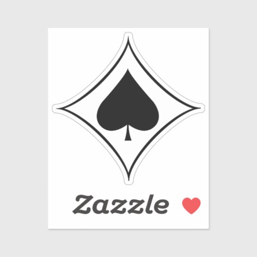 Jagdgeschwader 53 (JG 53) Pik As Insignia Sticker (Vel)