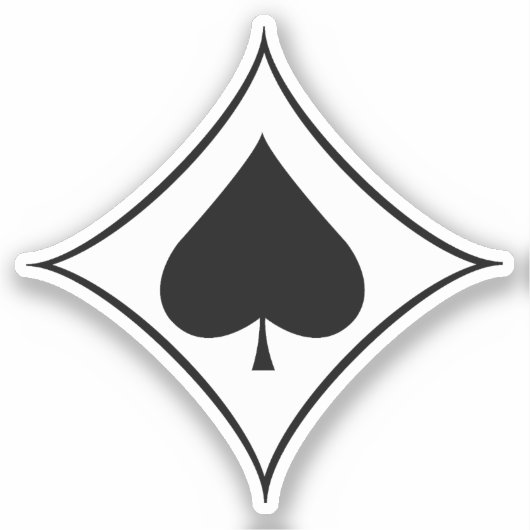 Jagdgeschwader 53 (JG 53) Pik As Insignia Sticker (Voorkant)