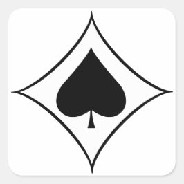 Jagdgeschwader 53 (JG 53) Pik As Insignia Vierkante Sticker