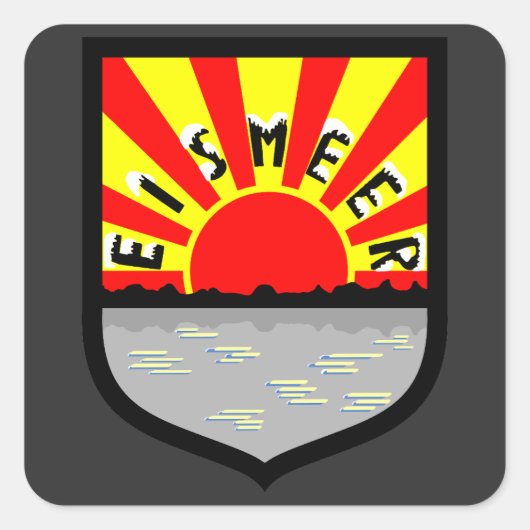 Jagdgeschwader 5 (JG 5) Gruppe I Emblem - Eismeer Vierkante Sticker (Voorkant)