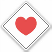 Jagdgeschwader 77 (JG 77) Herz As Insignia Sticker (Voorkant)