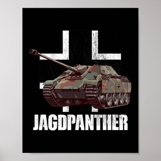 Jagdpanther Hunting Panther German Tank Destroyer Poster (Voorkant)