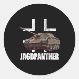 Jagdpanther Hunting Panther German Tank Destroyer Ronde Sticker