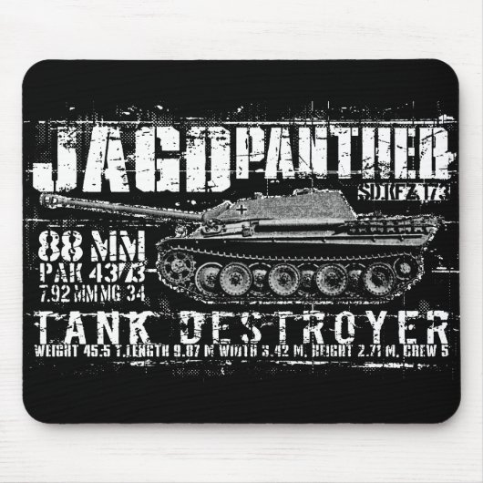 Jagdpanther Mousepad Muismat (Voorkant)