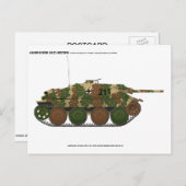 Jagdpanzer 38(t) Hetzer in "ambush" camouflage Briefkaart (Voorkant / Achterkant)