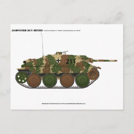 Jagdpanzer 38(t) Hetzer in "ambush" camouflage Briefkaart