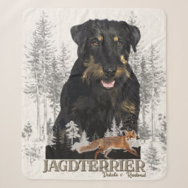 Jagdterrier Dakota v. Renbrad Canvasprint Ac Sherpa Deken