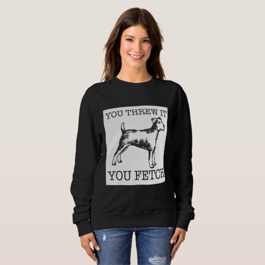 Jagdterrier funny dog lover gift trui (Voorkant volledig)